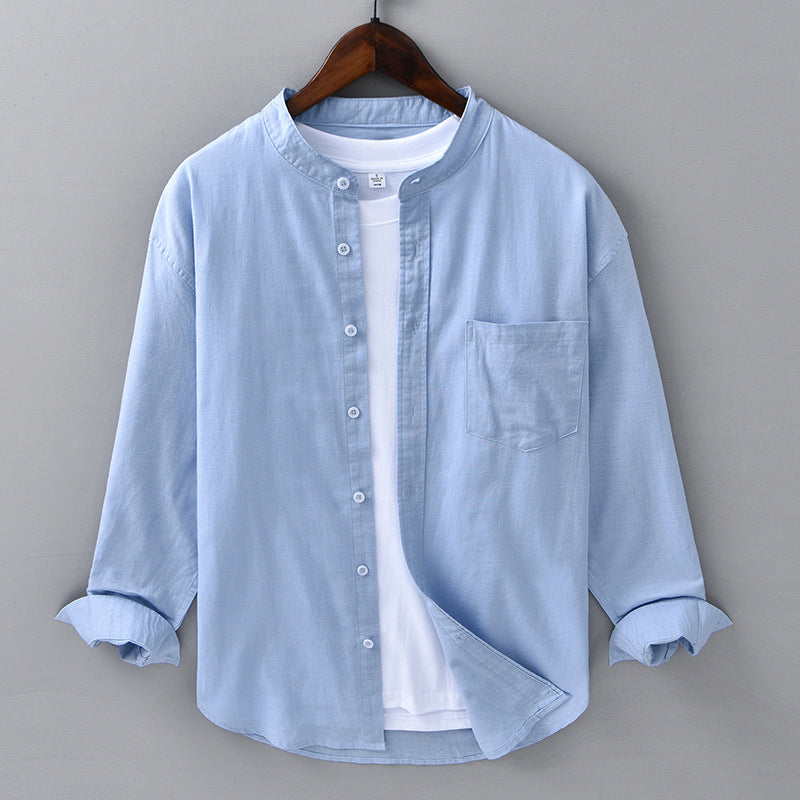 Theodore Willow Casual Linen Shirt Ash & Harbor