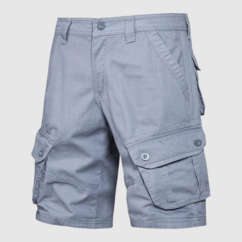 Theodore Willow Cotton Cargo Shorts Ash & Harbor