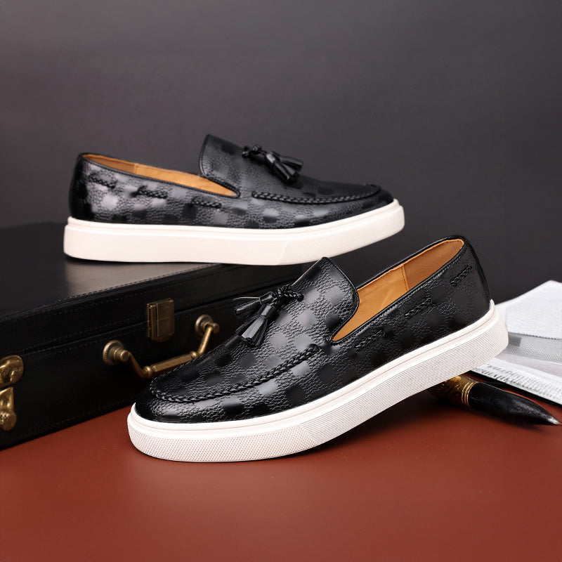 Theodore Willow Embossed Texture Loafers Ash & Harbor