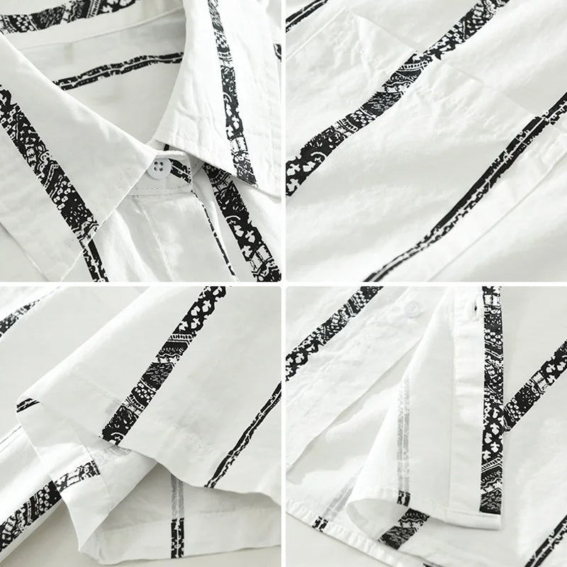 Theodore Willow Ipanema Cotton Shirt Ash & Harbor