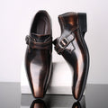 Theodore Willow Lacquered Monk Shoes Ash & Harbor