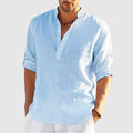 Theodore Willow Perugia Linen Shirt Ash & Harbor