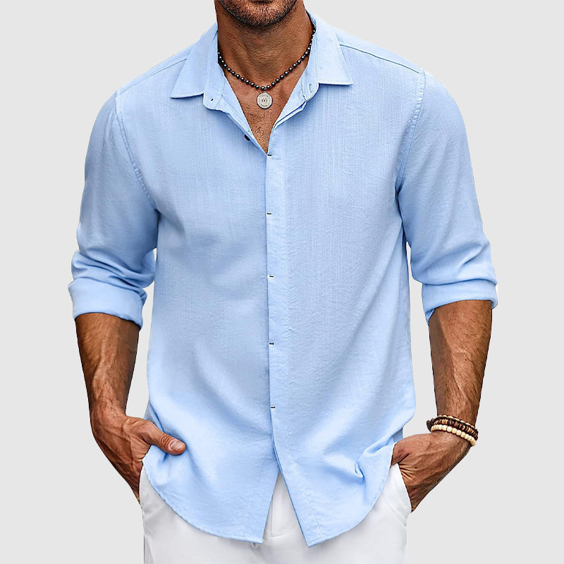 Theodore Willow Porto Alegre Shirt Ash & Harbor