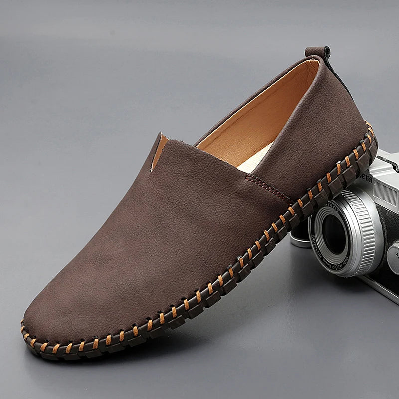 Theodore Willow Santorini Leather Loafers Ash & Harbor