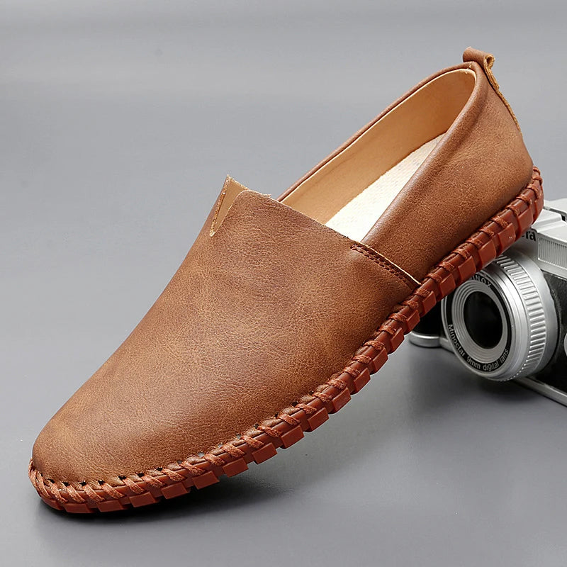 Theodore Willow Santorini Leather Loafers Ash & Harbor