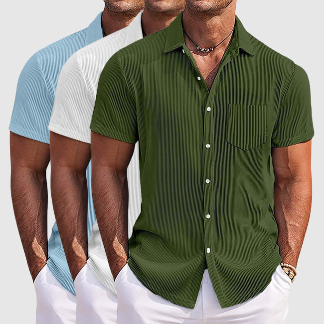 Theodore Willow Striped Summer Shirt Ash & Harbor