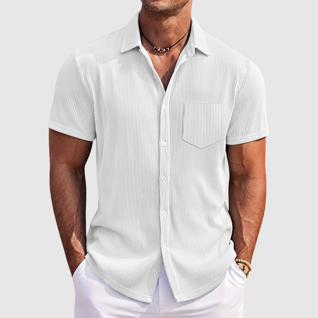 Theodore Willow Striped Summer Shirt Ash & Harbor