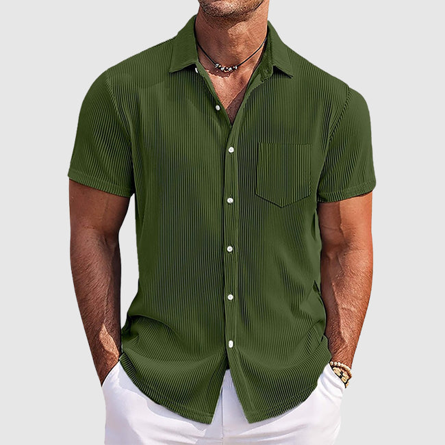 Theodore Willow Striped Summer Shirt Ash & Harbor