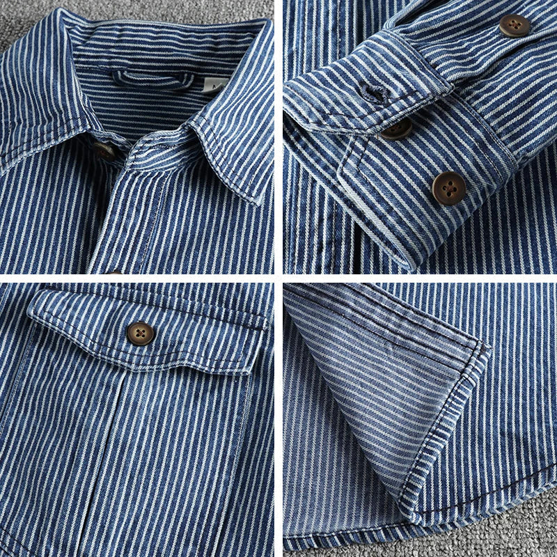 Theodore Willow Vintage Denim Shirt Ash & Harbor