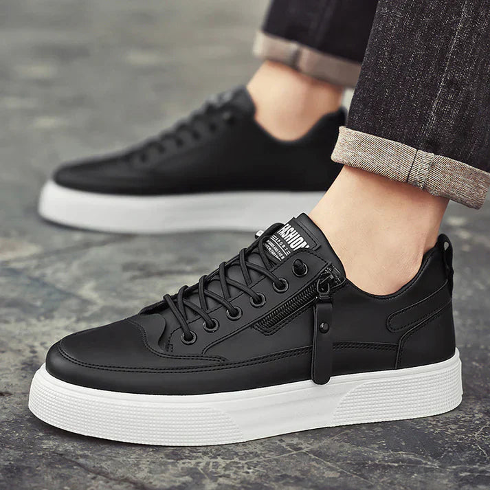 Weston Premium Leather Sneakers Ash & Harbor