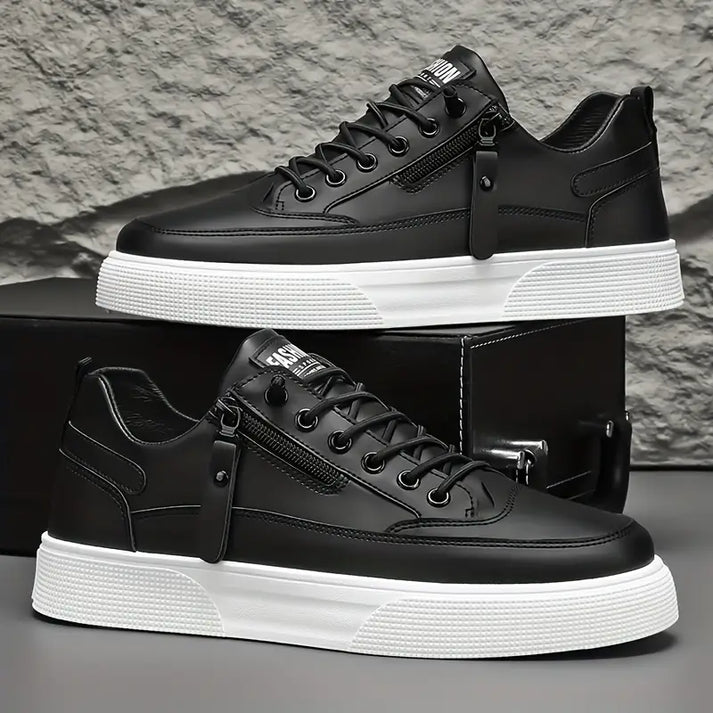 Weston Premium Leather Sneakers Ash & Harbor