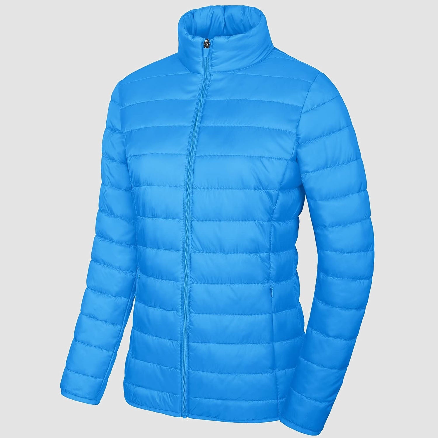 Women's Lightweight Quilted Puffer Jacket Full Zip Winter Coat
