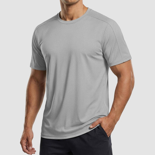 Athletic Performance Tee with Tailored Fit Sleeves
