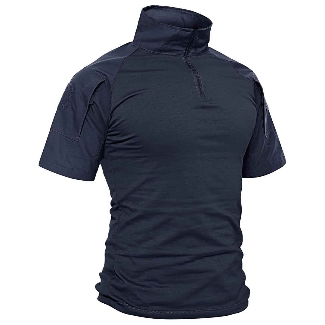 Men's Tactical Combat Shirt Ripstop Performance Tee-Men's tops-Calvin Hart-Navy-S-Calvin Hart