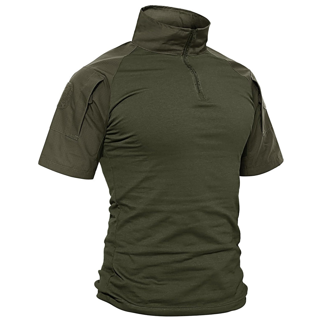 Men's Tactical Combat Shirt Ripstop Performance Tee-Men's tops-Calvin Hart-Army Green-S-Calvin Hart