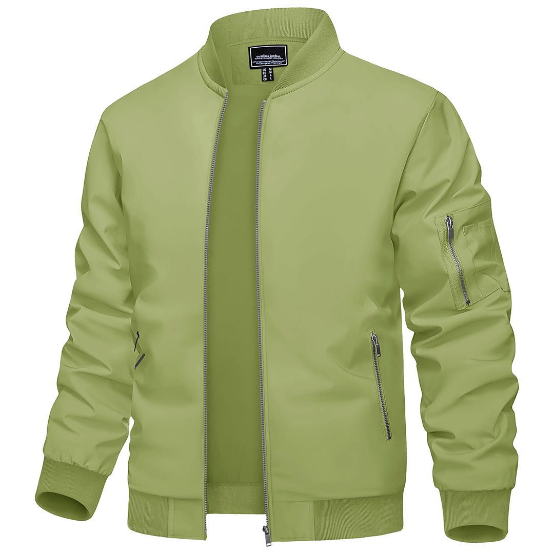 Vintage Bomber Flight Jacket Zip-Pocket