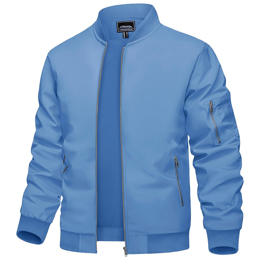Vintage Bomber Flight Jacket Zip-Pocket