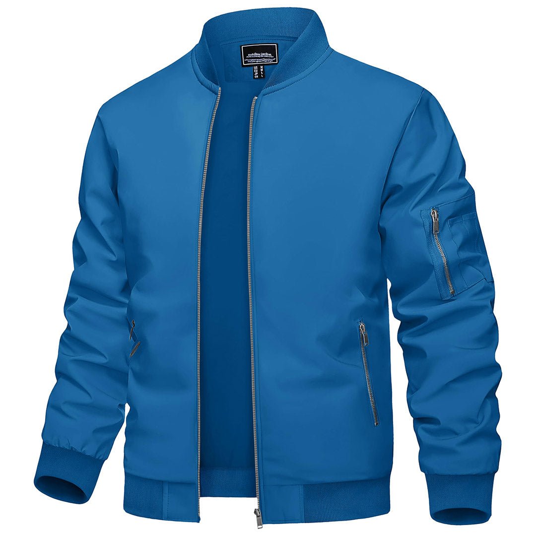 Vintage Bomber Flight Jacket Zip-Pocket