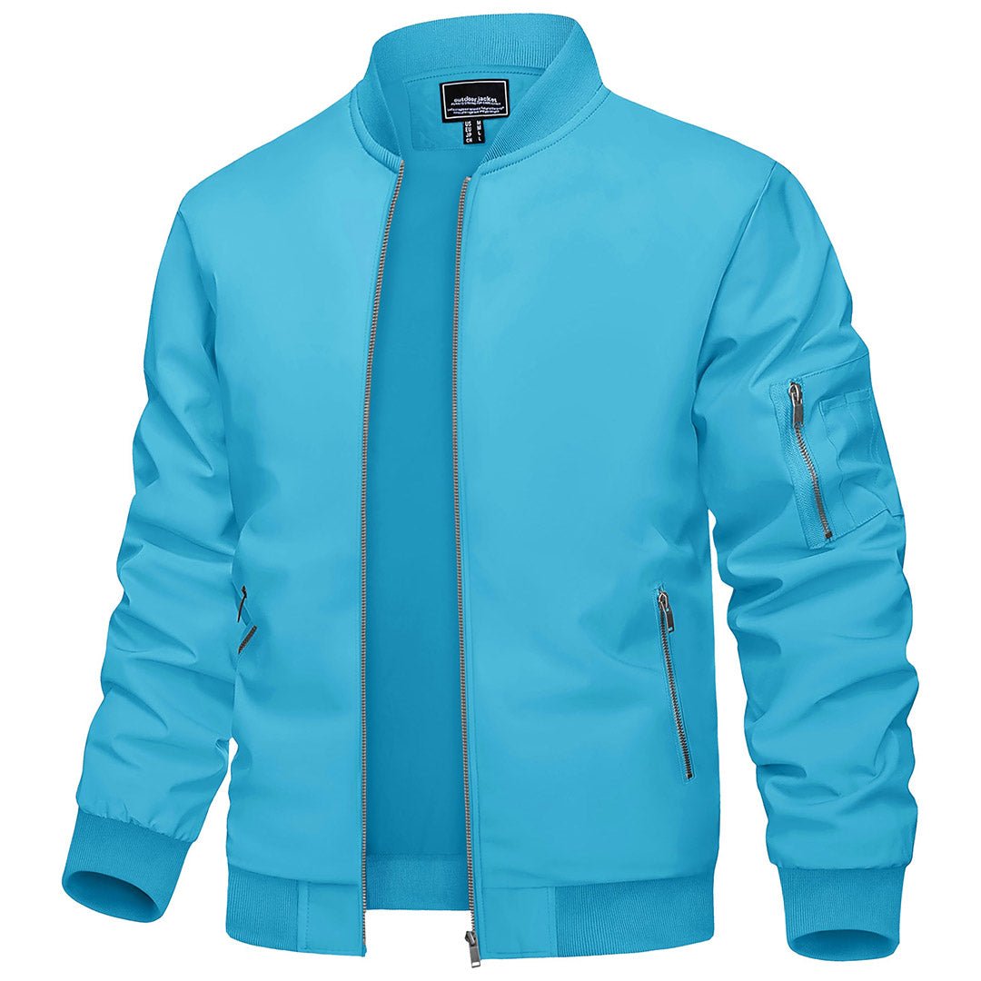 Vintage Bomber Flight Jacket Zip-Pocket