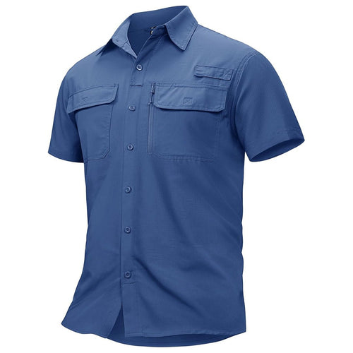 Fishing Shirt UPF 50+ Lightweight Outdoor Shirt-Men's tops-Calvin Hart-Blue Grey-S-Calvin Hart