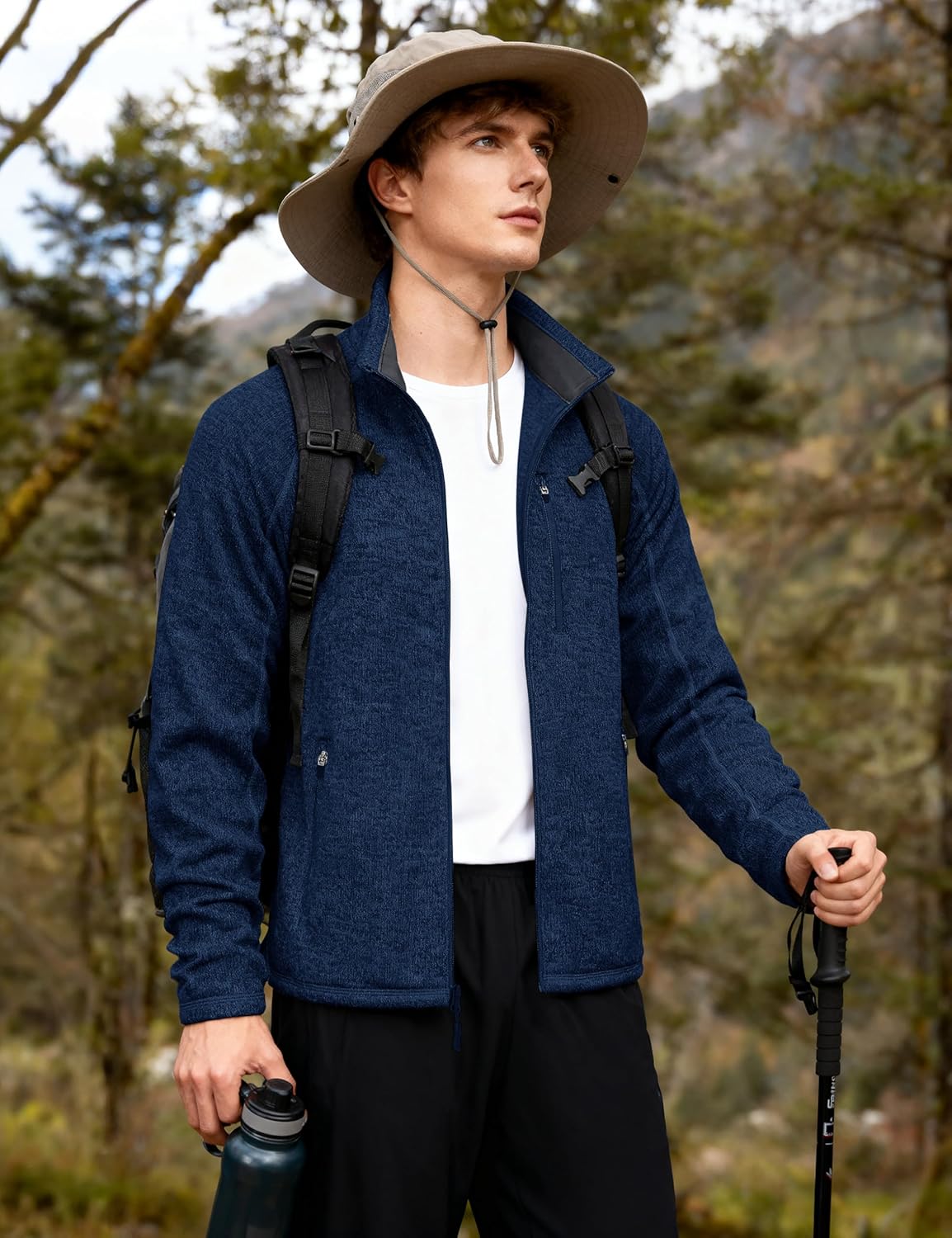 Fleece Jacket Full Zip Casual Outdoor Wear