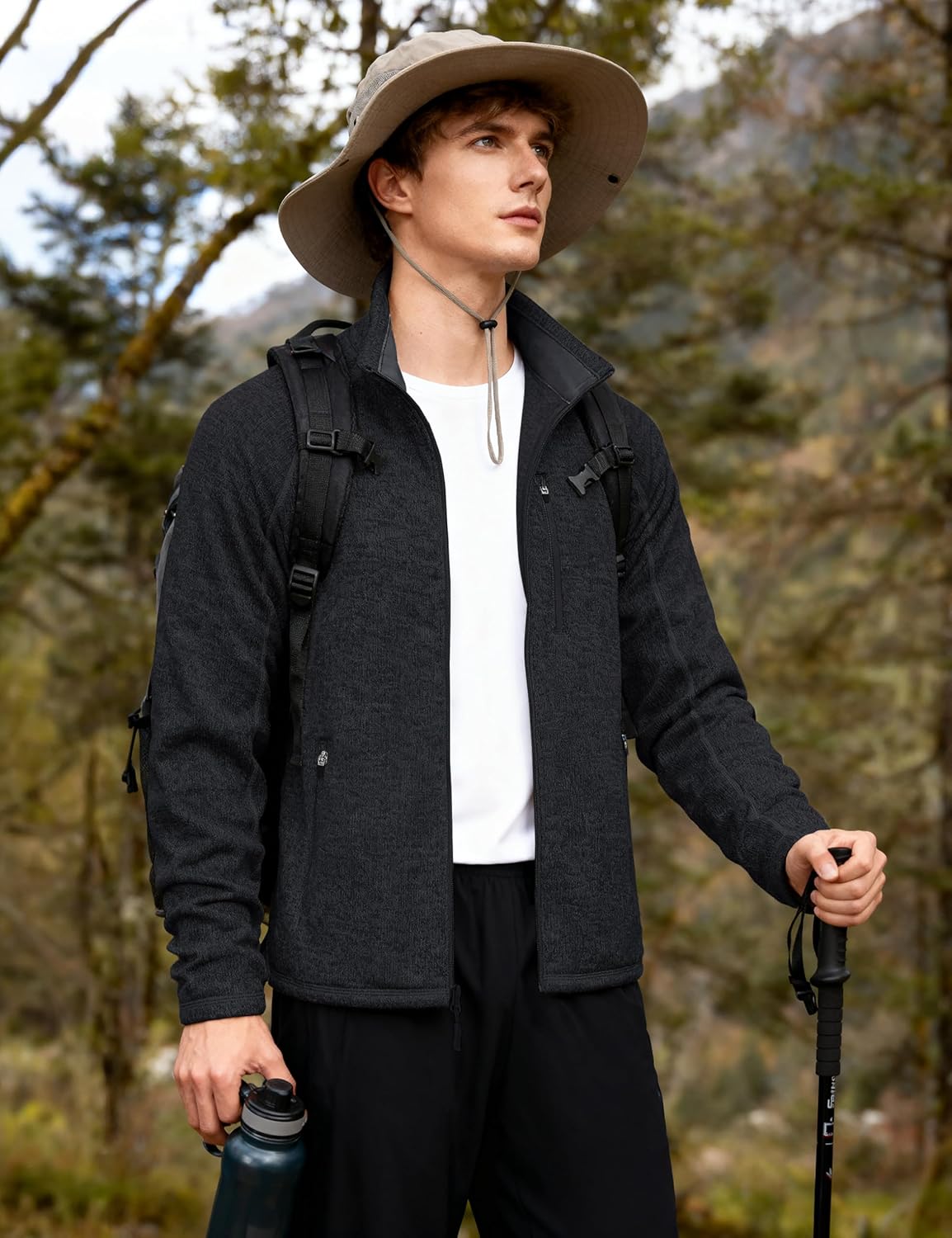 Fleece Jacket Full Zip Casual Outdoor Wear