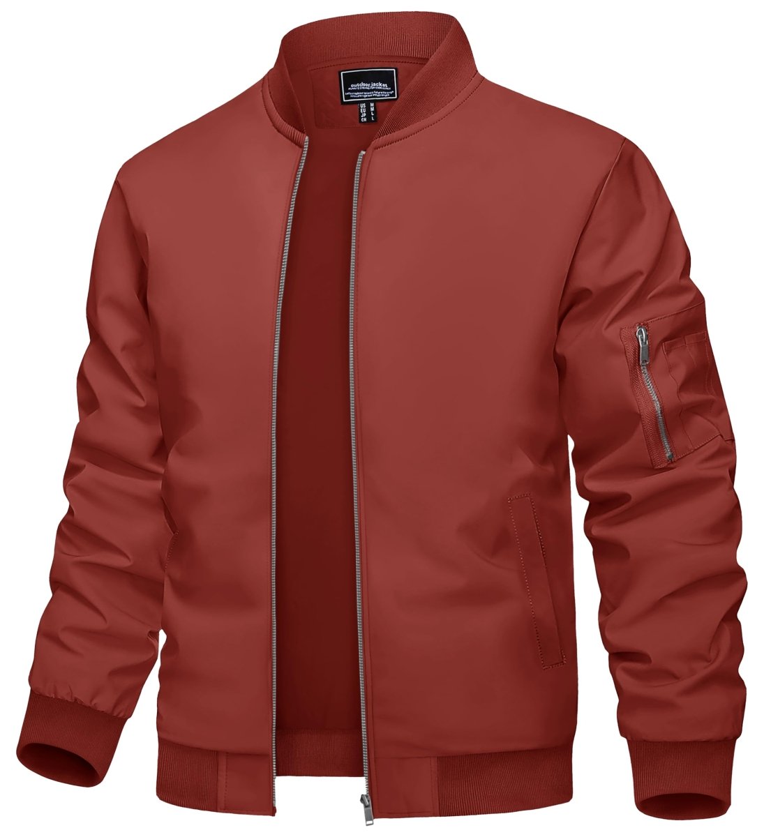 Men's Lightweight Bomber Jacket Casual Windbreaker