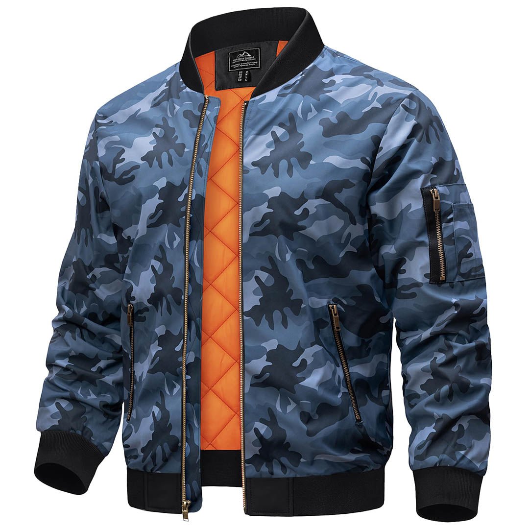 Vintage Bomber Jacket Padded Lined Coat