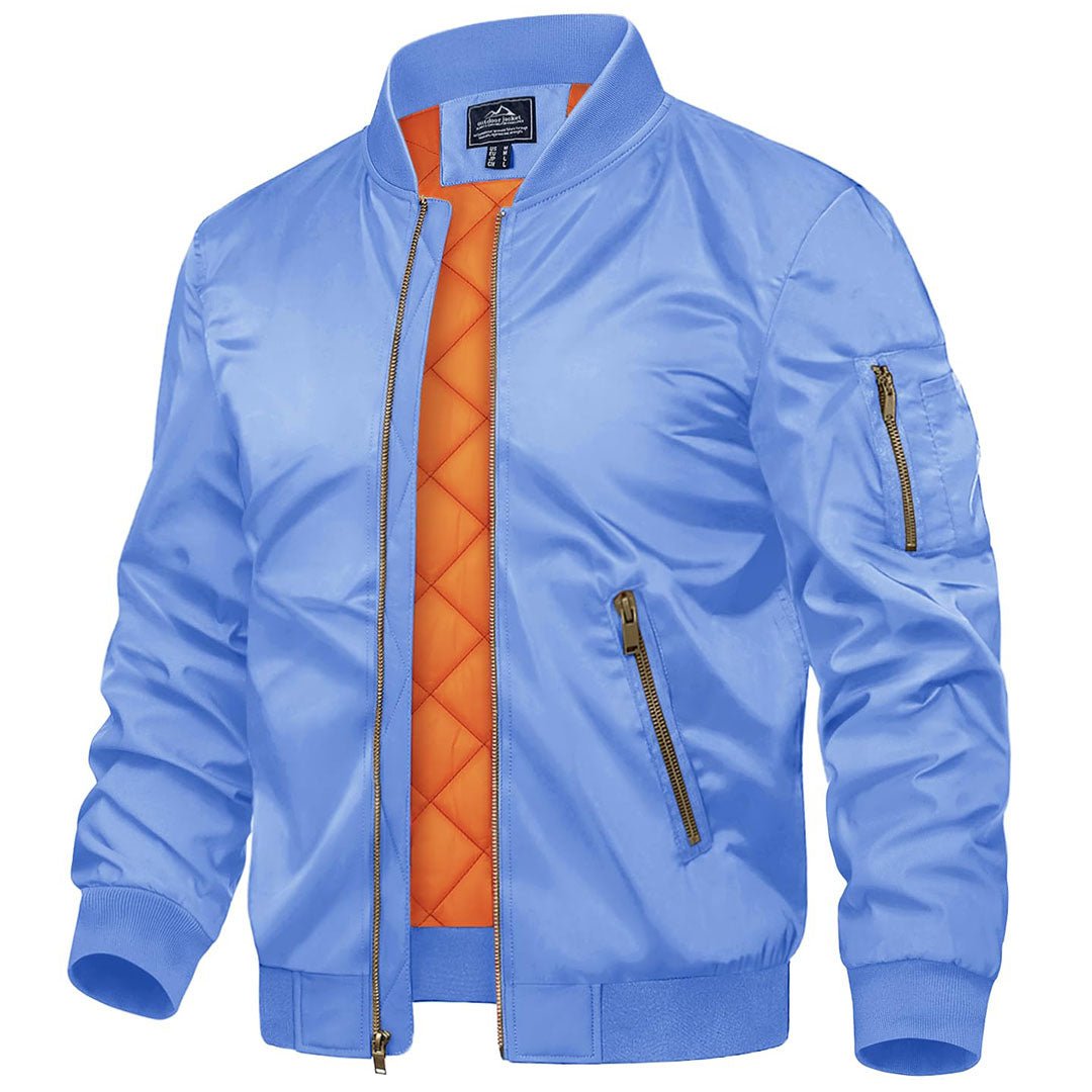 Vintage Bomber Jacket Padded Lined Coat