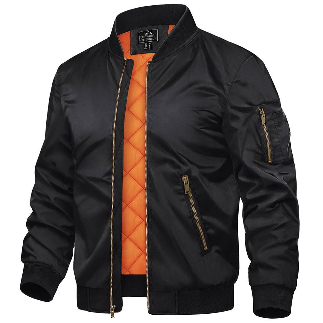 Vintage Bomber Jacket Padded Lined Coat