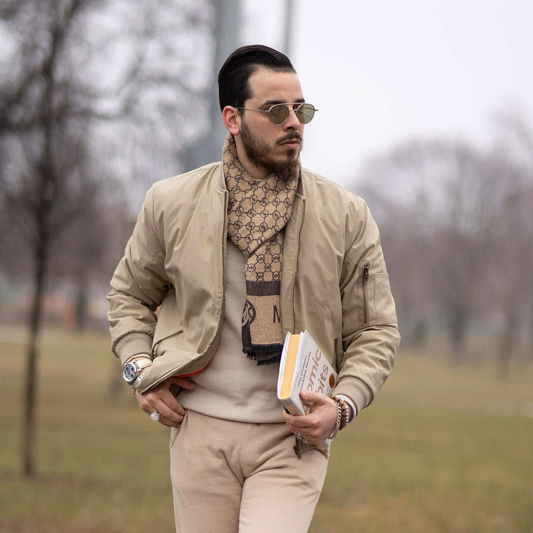 Vintage Bomber Jacket Padded Lined Coat
