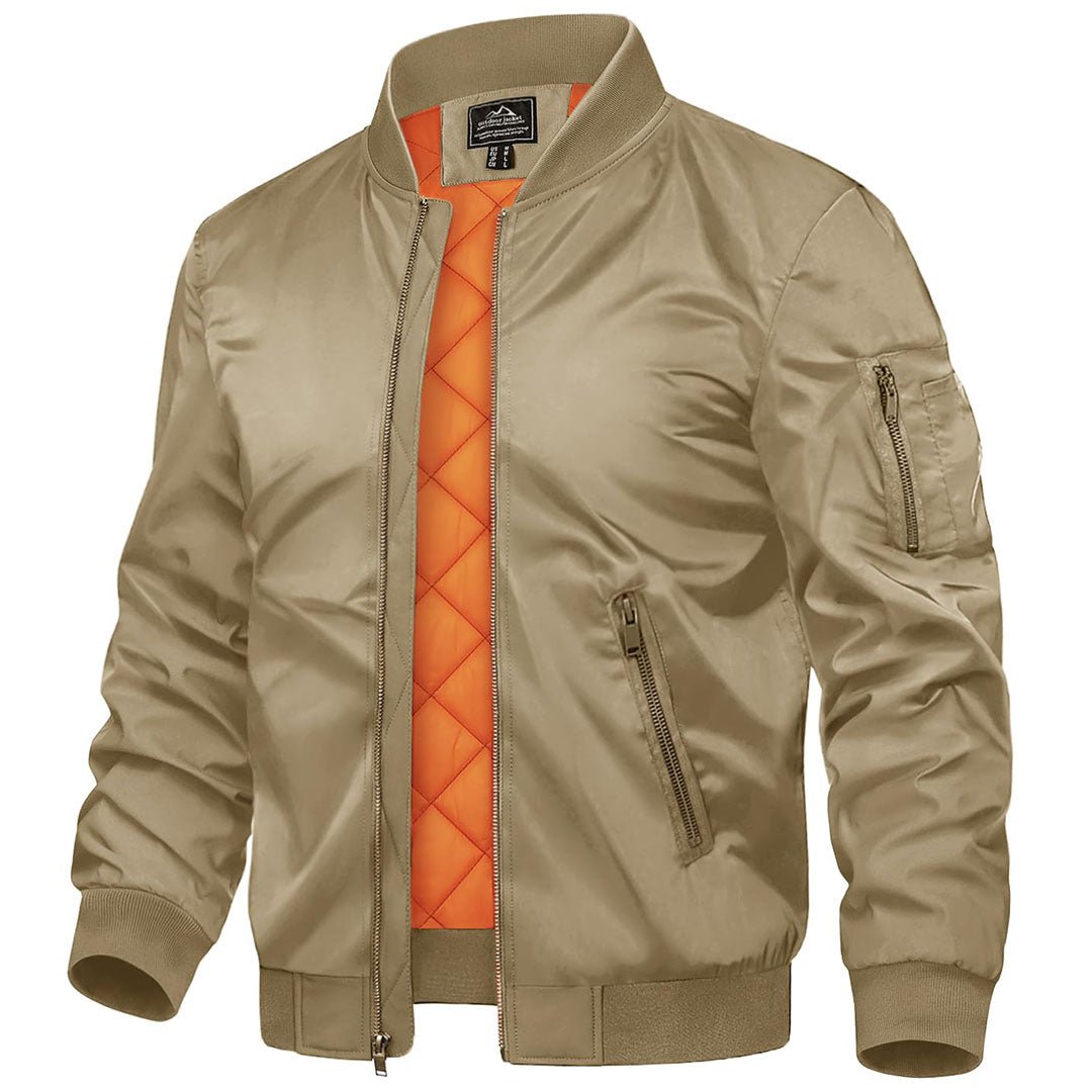 Vintage Bomber Jacket Padded Lined Coat