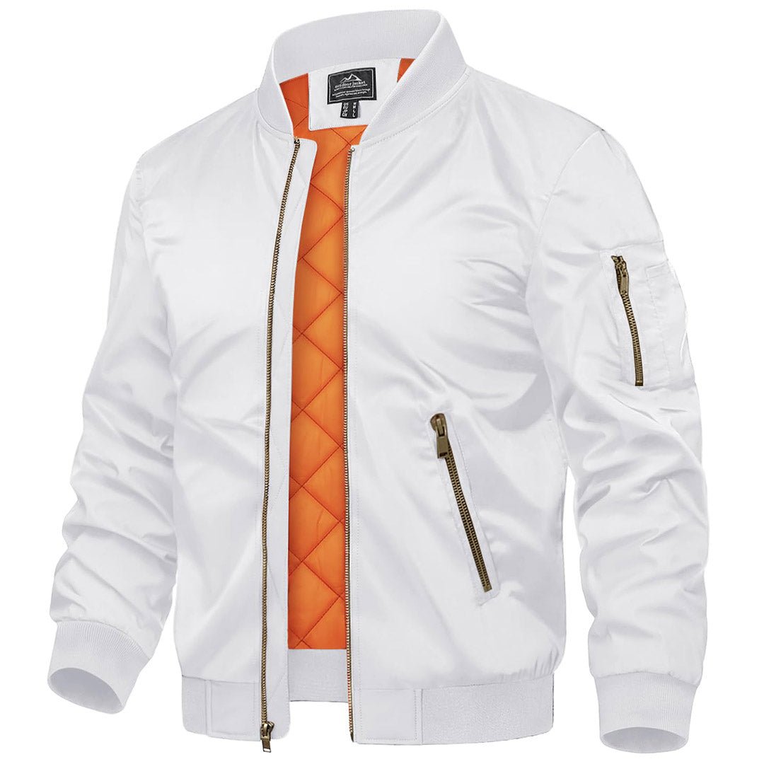 Vintage Bomber Jacket Padded Lined Coat