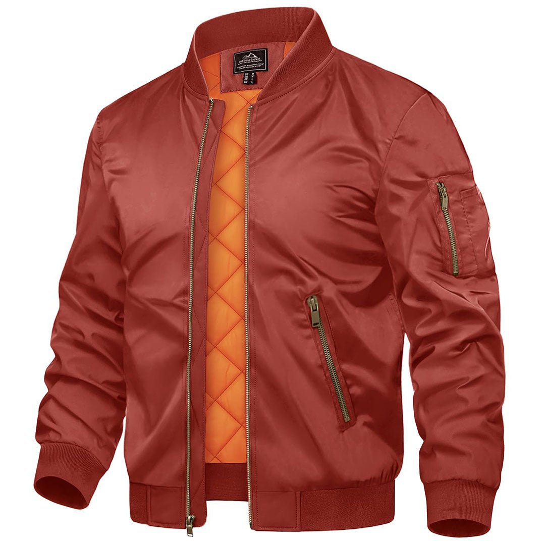 Vintage Bomber Jacket Padded Lined Coat