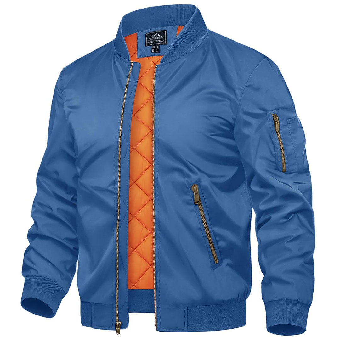 Vintage Bomber Jacket Padded Lined Coat