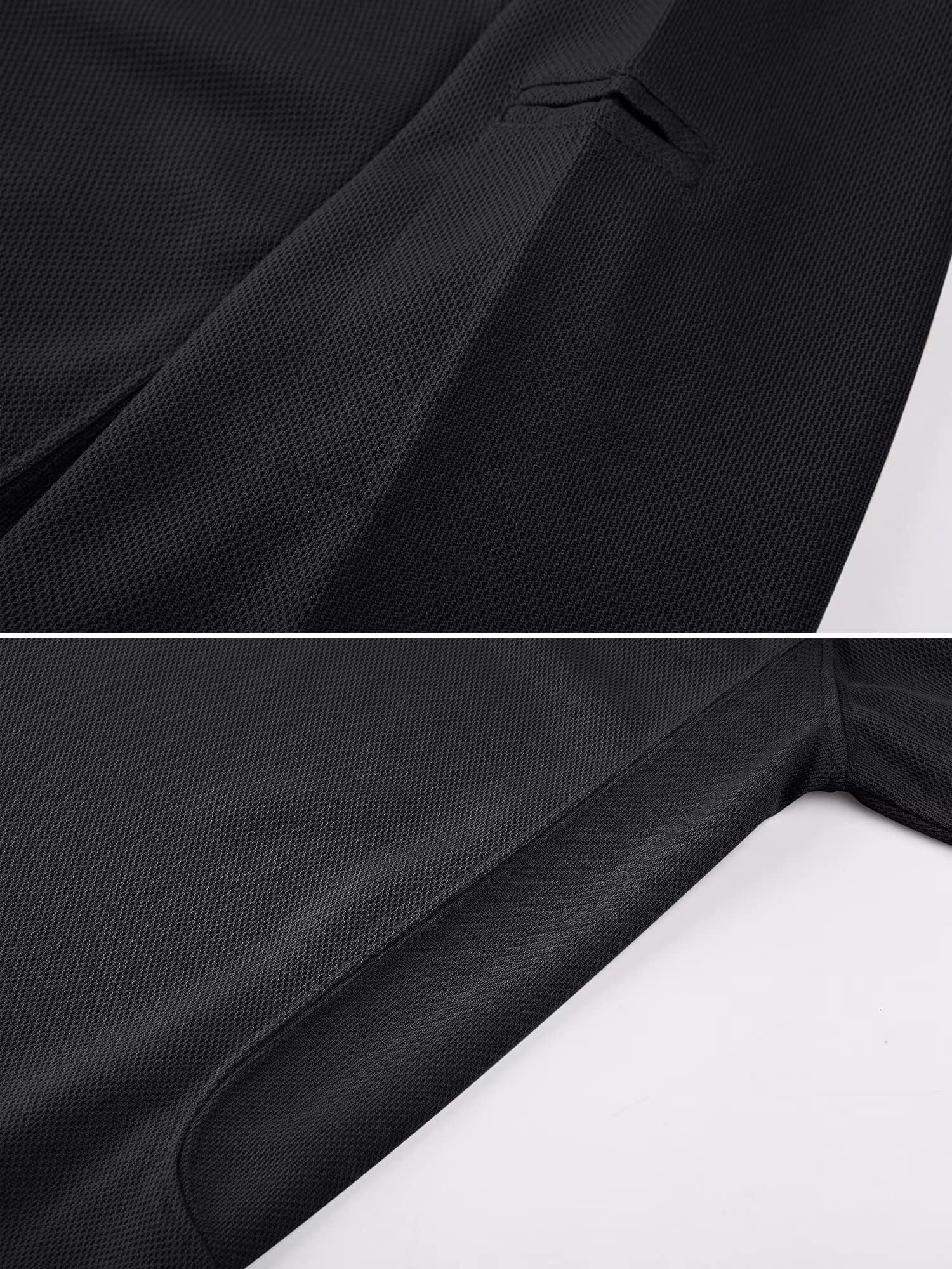 Quick Dry Tactical Polo Top Short Sleeve Shirt-Men's tops-Calvin Hart-Black-S-Calvin Hart