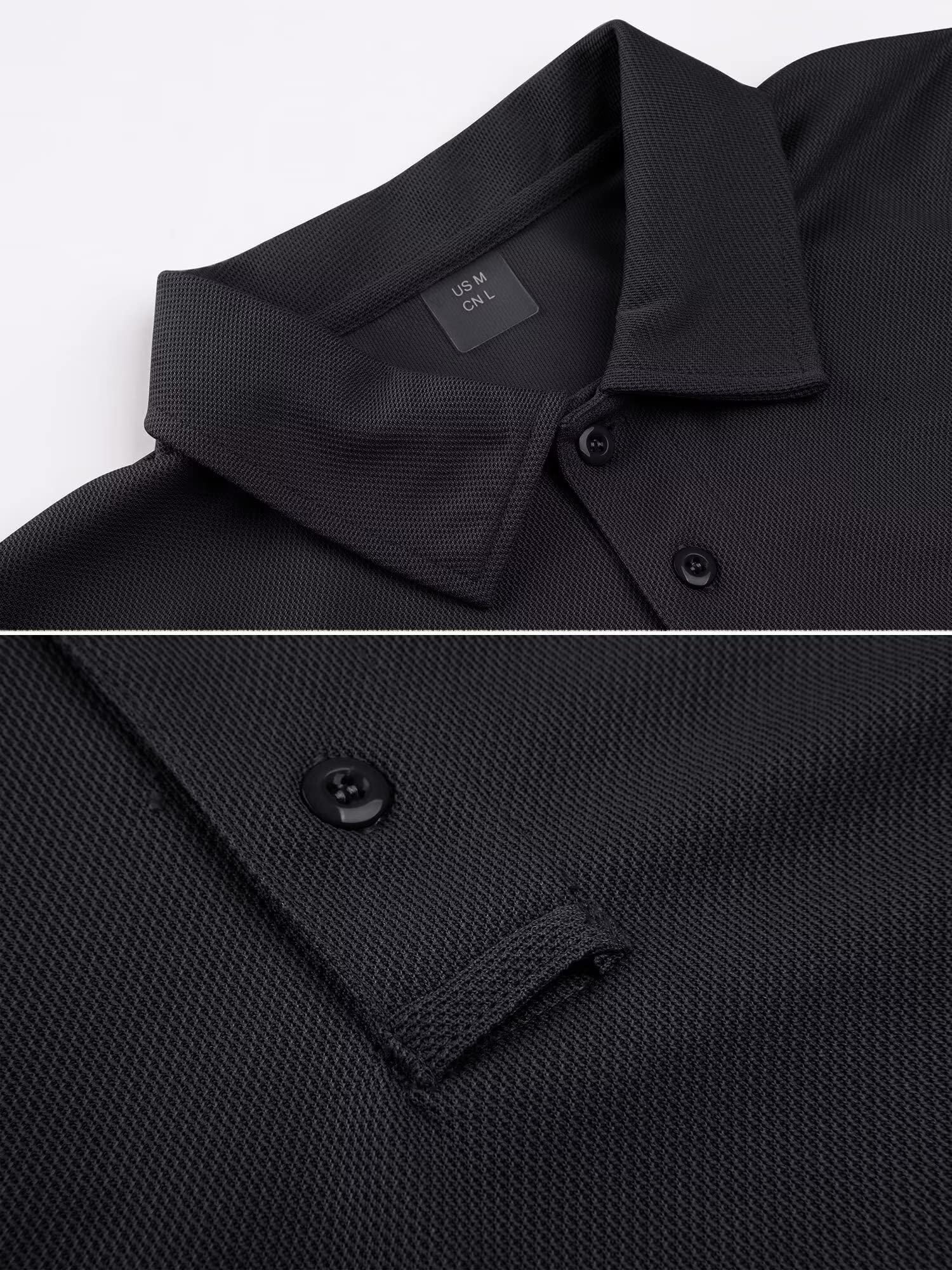 Quick Dry Tactical Polo Top Short Sleeve Shirt-Men's tops-Calvin Hart-Black-S-Calvin Hart