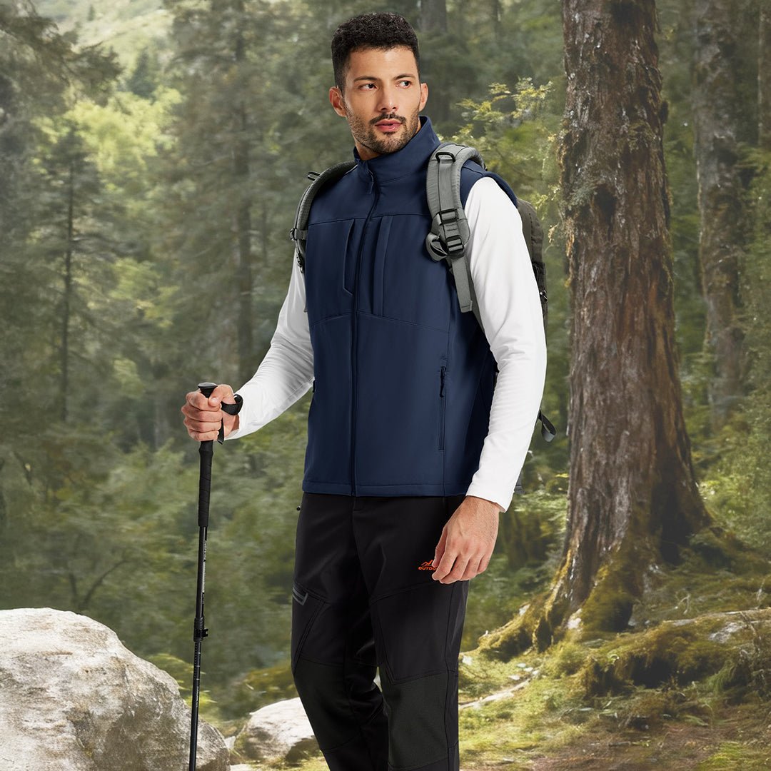Softshell Vest Windproof Waterproof Lightweight Jacket