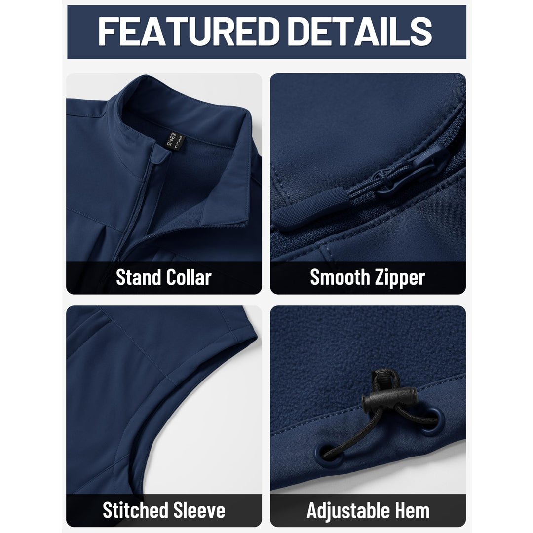 Softshell Vest Windproof Waterproof Lightweight Jacket