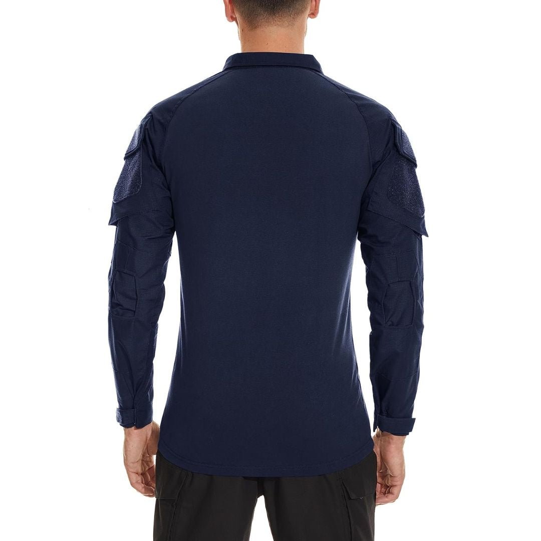Men's Tactical Military Long Sleeves Shirt-Men's tops-Calvin Hart-Navy-S-Calvin Hart