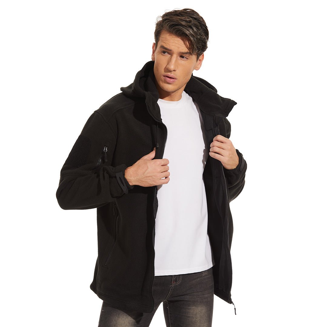 Men's Tactical Fleece Jacket Hoodie Winter Down Jackets