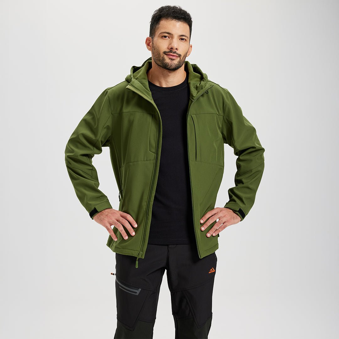 Softshell Jacket Hooded Waterproof Coat