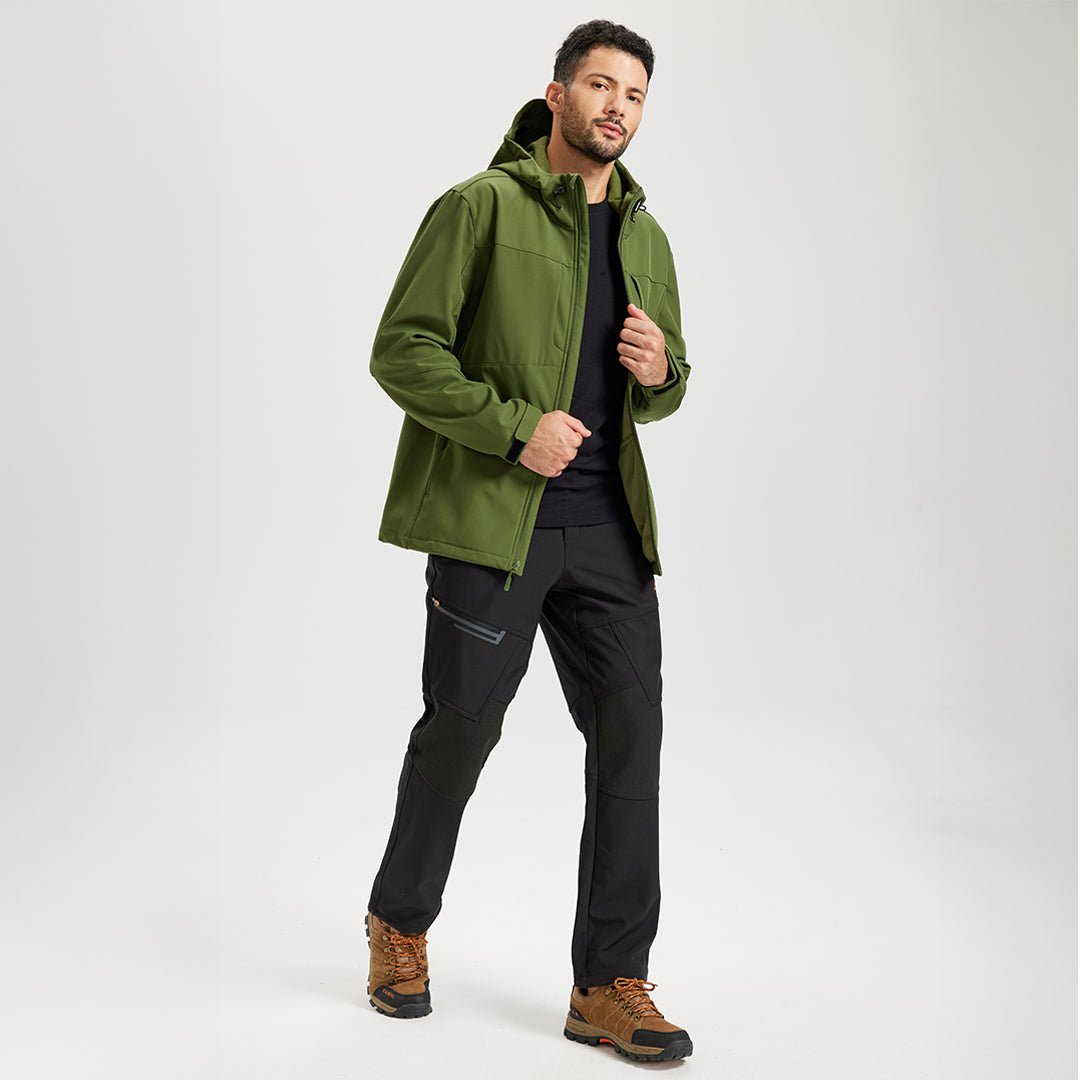 Softshell Jacket Hooded Waterproof Coat
