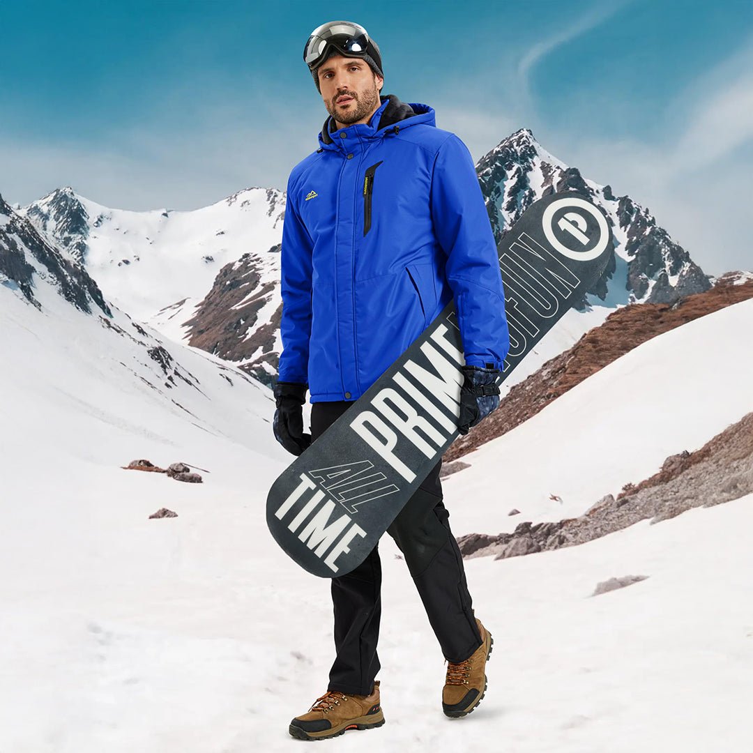 Waterproof Ski Parka Jacket Warm Fleece Lined
