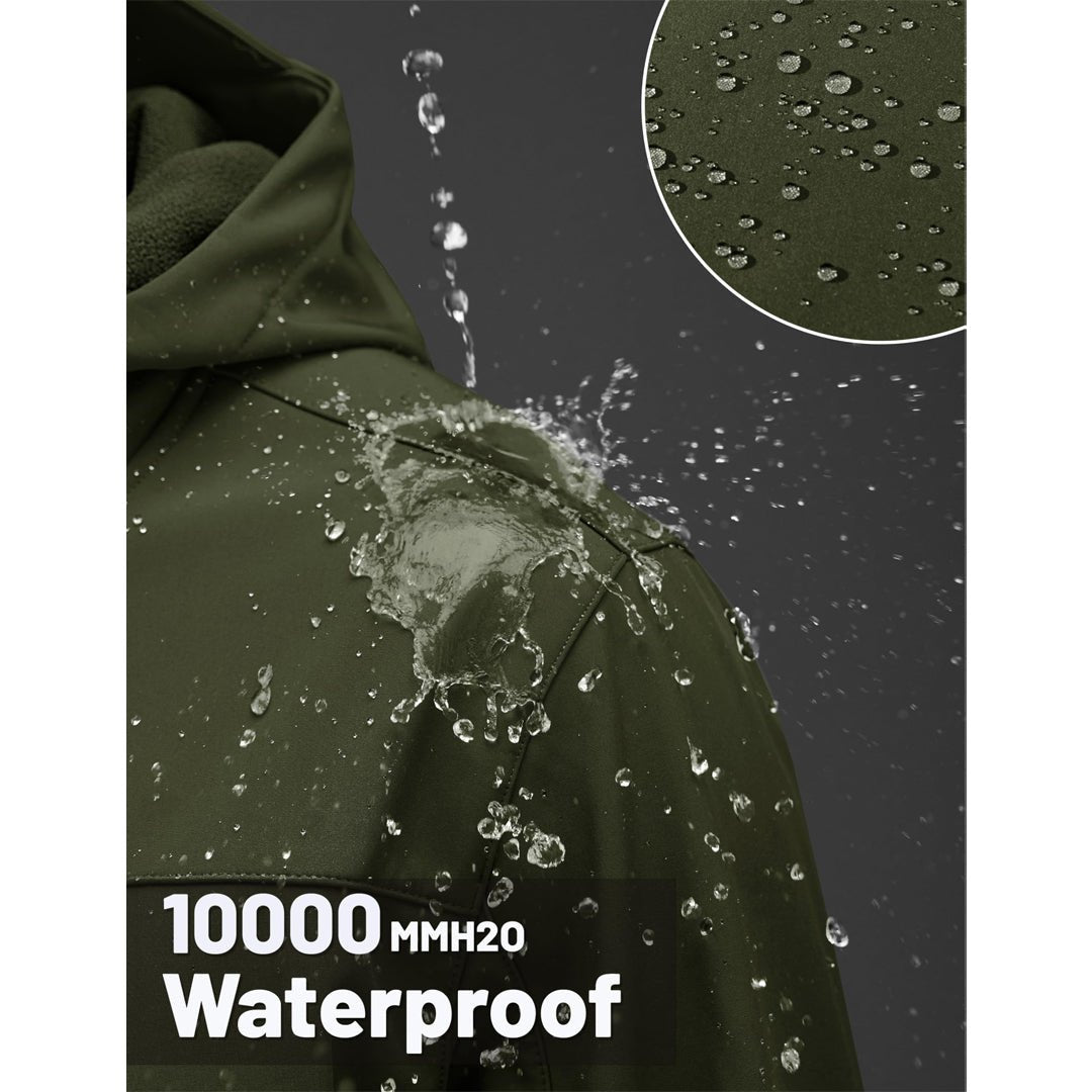 Softshell Jacket Hooded Waterproof Coat