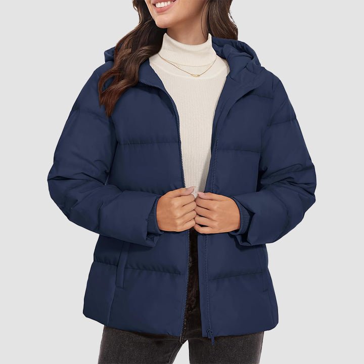 Women’s Hooded Down Jacket Lightweight Thermal Quilted Winter Coat