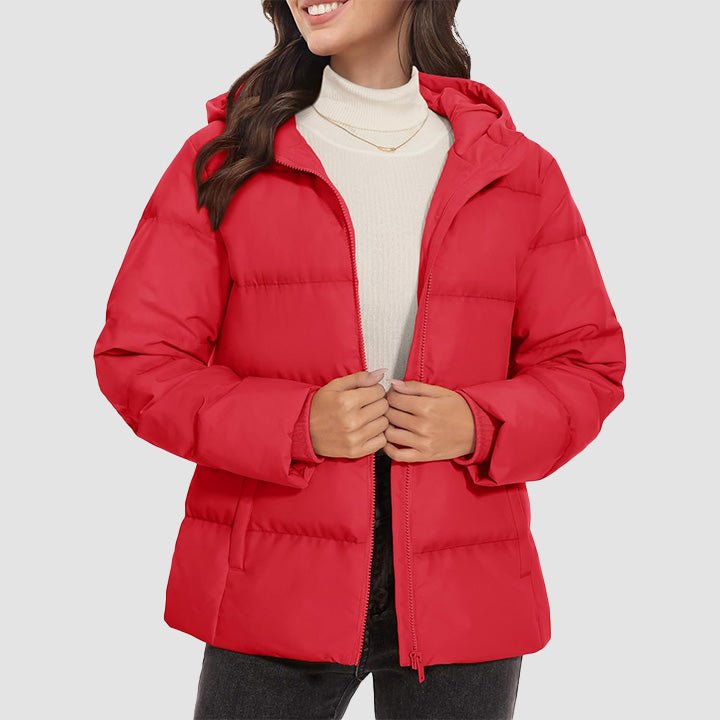 Women’s Hooded Down Jacket Lightweight Thermal Quilted Winter Coat