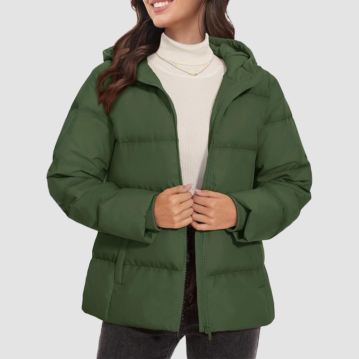 Women’s Hooded Down Jacket Lightweight Thermal Quilted Winter Coat
