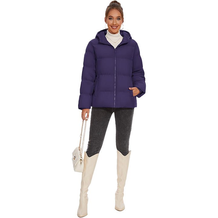 Women’s Hooded Down Jacket Lightweight Thermal Quilted Winter Coat