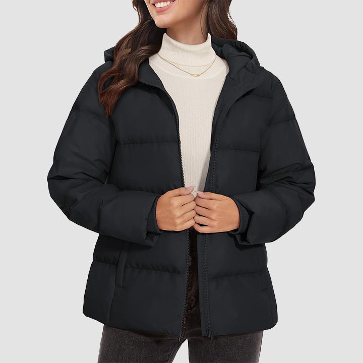 Women’s Hooded Down Jacket Lightweight Thermal Quilted Winter Coat
